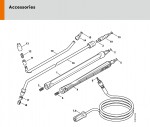 Stihl RE 142 PLUS Electric Pressure Washer Spare Parts